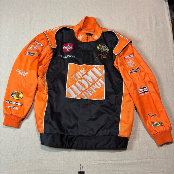 Vintage Chase Authentics Tony Stewart Home Depot Nascar Jacket Mens Sz Large - Picture 1 of 9